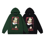 Tide Brand Retro Hooded Sweater Funny Tongue Girl