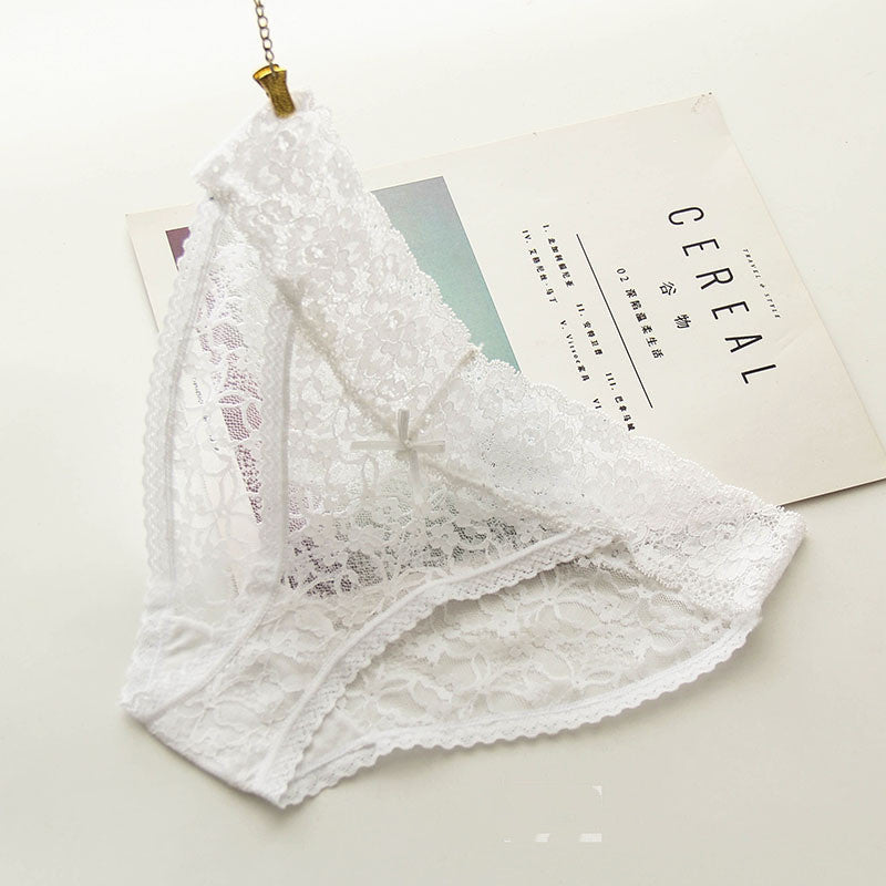 Super Thin Sexy Lace Transparent Low Waist Panties