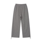 Chessboard Plaid Jacquard Casual Pants Men