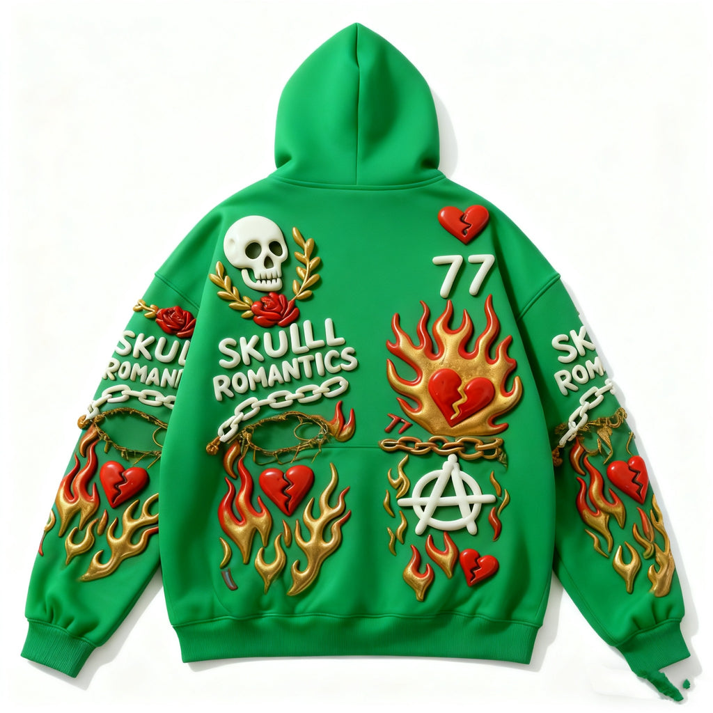 Fashion Casual Printed Polyester Sweater