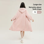 Hooded Bathrobe Women's Wearable Pajamas