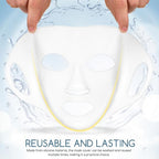 Didiseaon 3Pcs Reusable Silicone Face Mask Covers Set - Soft Non-Slip Skin Care Mask Cover For Sheet Essence Locking And Enhanced Absorption