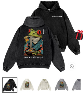 Pure Cotton Washed Vintage Hooded Sweatshirt With Double-layer Hood