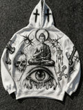 Fashion Casual Printed Polyester Sweater