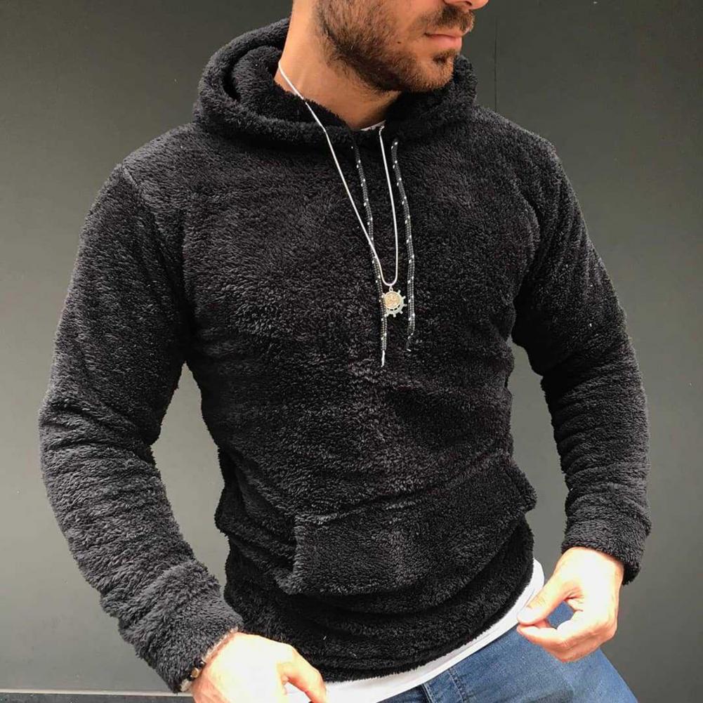 Men's Lapel Solid Color Long Sleeve Sweater