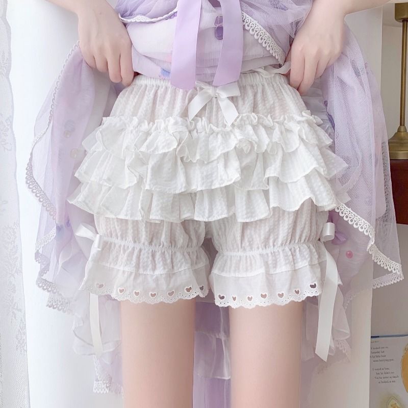 Women's Summer Anti-glare Lace Pumpkin Pant Skirt Safety Shorts