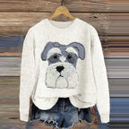 Womens Stylish Crew-neck Sweatshirt Casual Top For Fall And Winter