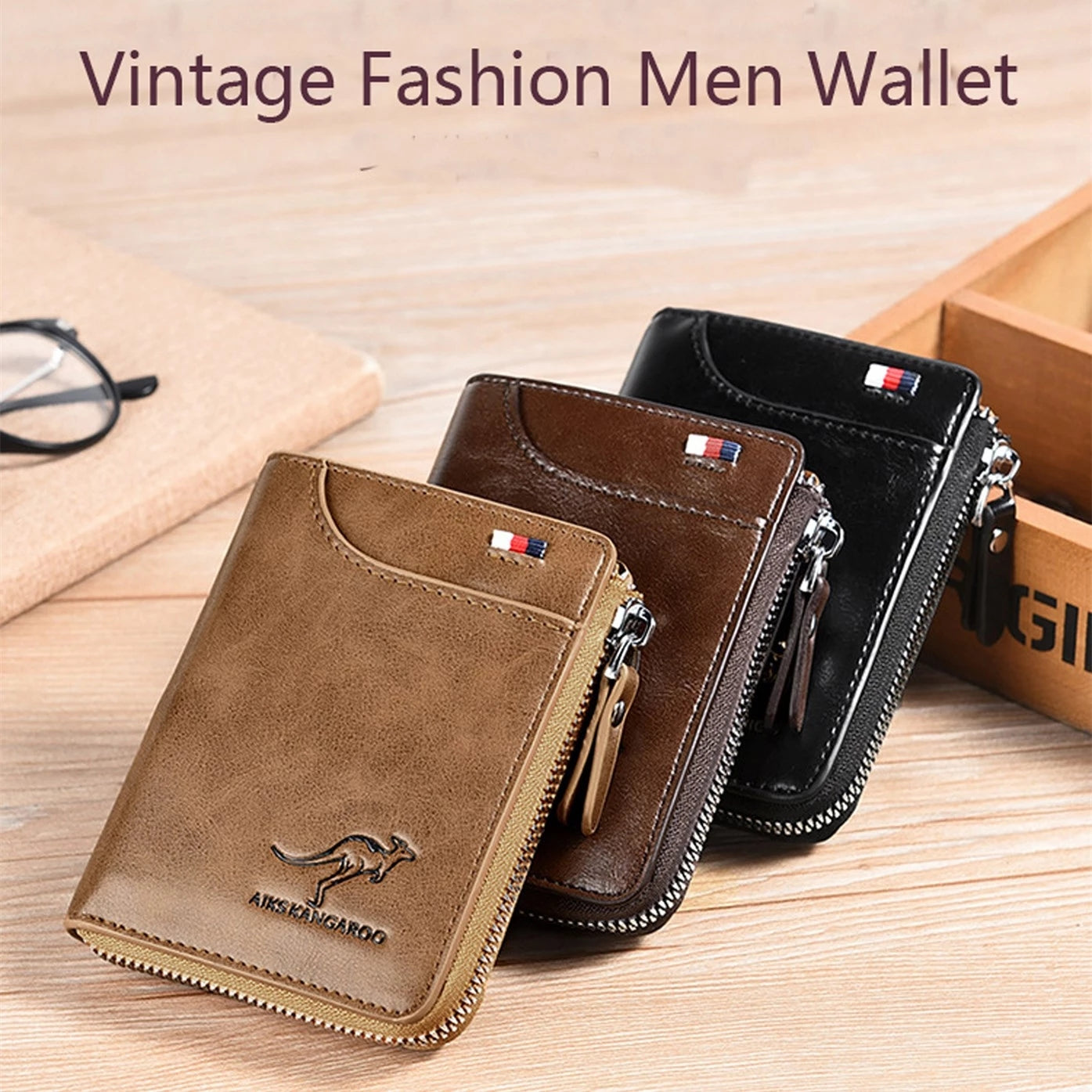 Men Anti-Theft Swipe Card Bag Anti-Magnetic Wallet