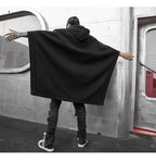 Men's Loose Bat Cape Mid Length Sweater