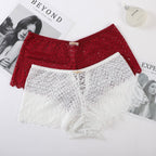 Sexy Mid Waist Hot Sale Lace Women's Panties