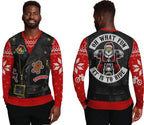 New 3D Printed Fake Two-piece Christmas Men's Round Neck Sweater