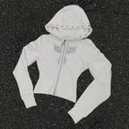 Y2K High-Street Trendy Rivet Straight Hoodie In Harajuku Style