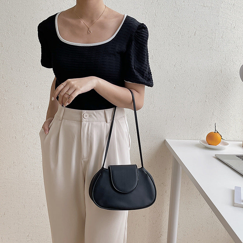 Handbag Irregular Oval Underarm Bag