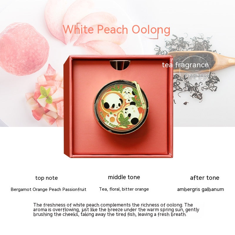 Panda Hot Pot Car Fragrance Outlet Perfume Decoration