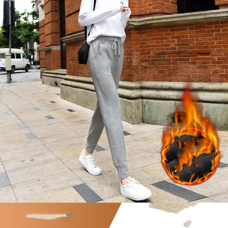 Women's Plus Velvet Thick Loose Casual Pant
