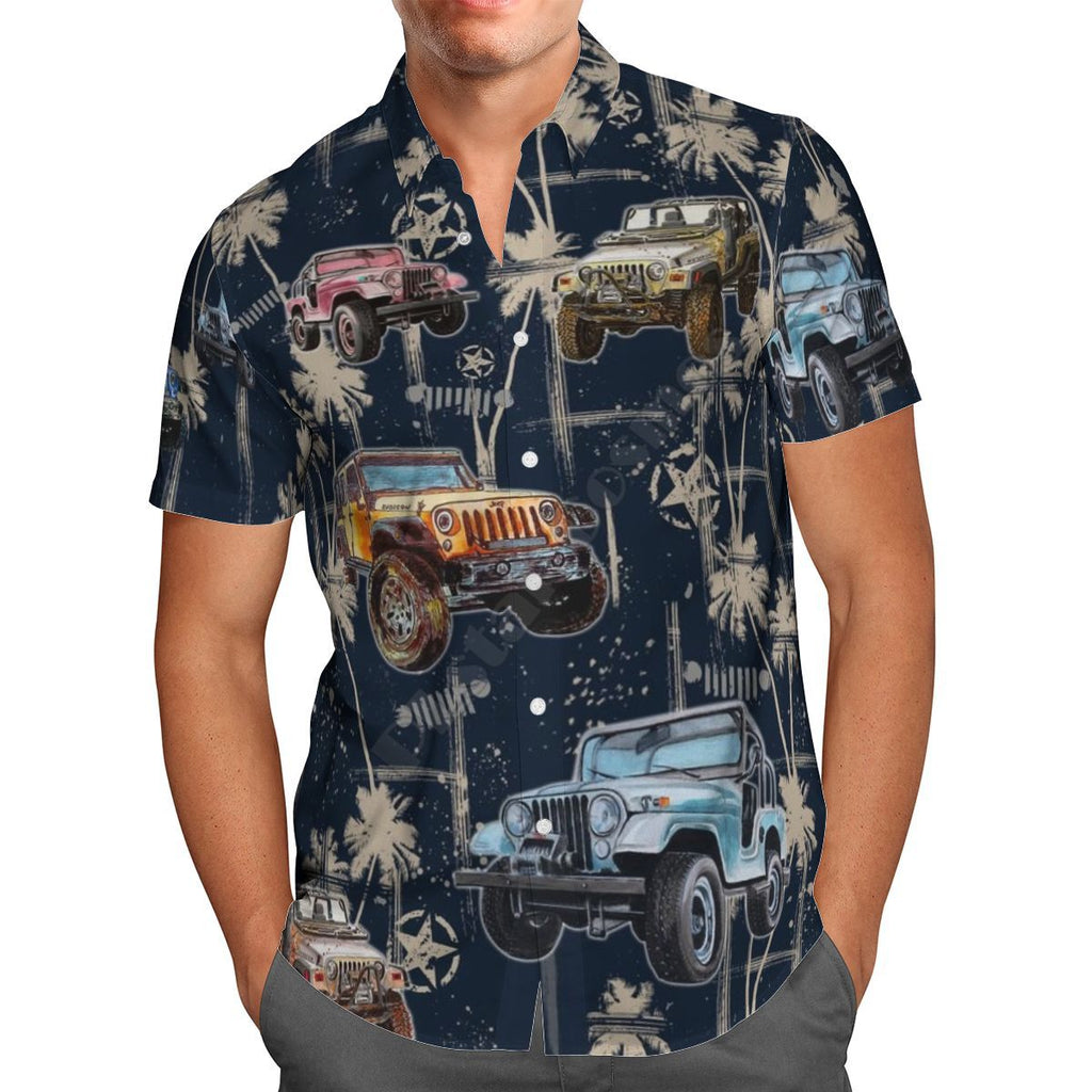 3D Digital Printed Shirt Personalized Patterns Printing Men's Casual Summer Short Sleeve Shirt