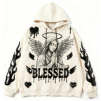 Men's Printed Hoodie Loose Sweatshirt