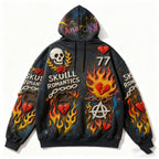 Fashion Casual Printed Polyester Sweater