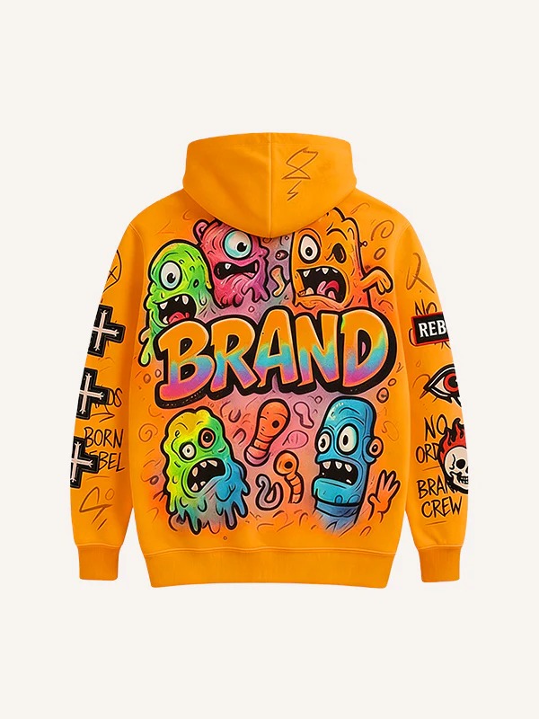 Fashion Casual Printed Polyester Sweater