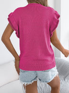 Women S Color Block Zebra Print Hollow Out Cropped Knit Vacation Top