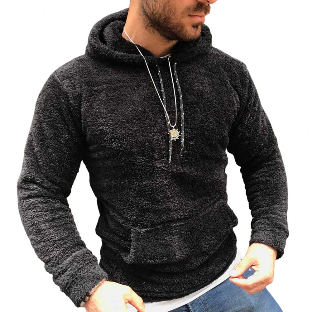 Men's Lapel Solid Color Long Sleeve Sweater
