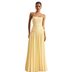 Strap Waist-Cinching Slimming Ruched Dress For Women