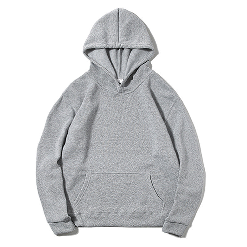 Short-sleeve Unisex Hoodie Pullover Jacket Solid Color