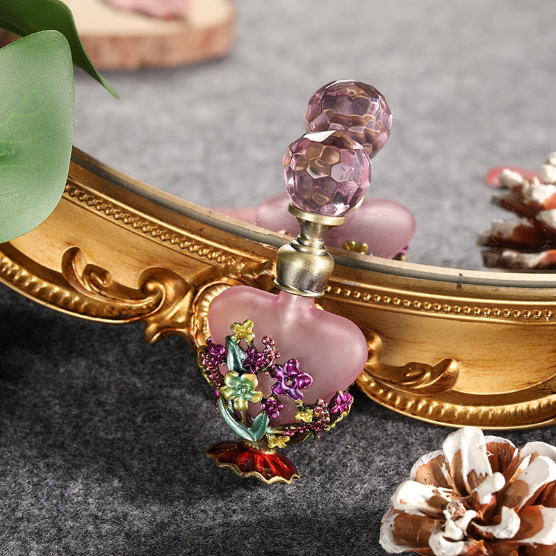 Luxury 5m Retro Fashion Alloy Perfume Glass Bottle