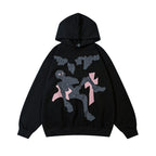 Embroidered Skull Hooded Sweater For Men And Women