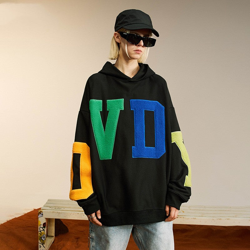 Loose Casual With Hooded Couple Sweatshirt