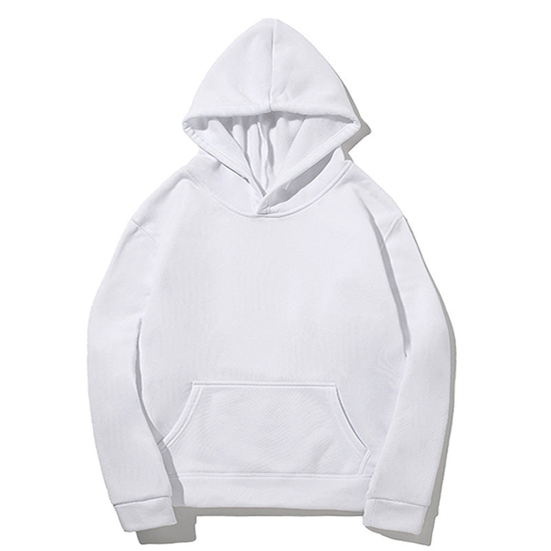 Short-sleeve Unisex Hoodie Pullover Jacket Solid Color