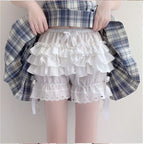 Women's Summer Anti-glare Lace Pumpkin Pant Skirt Safety Shorts