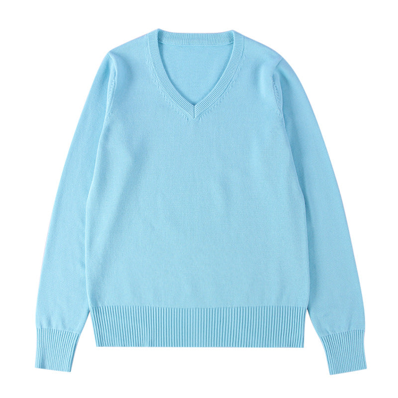 School-supplied Dark Gray Long-sleeve Knit Top