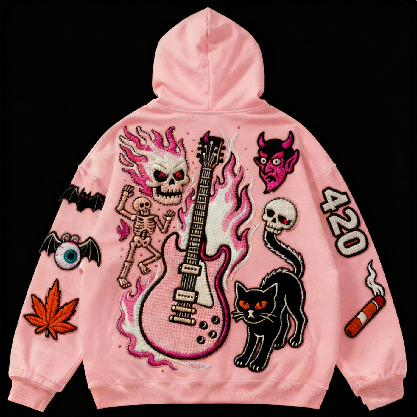 Fashion Casual Printed Polyester Sweater