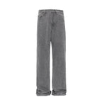 Fashion Wash Denim Mop Pants Men