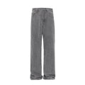 Fashion Wash Denim Mop Pants Men