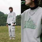 Men's Contrast Embroidered Printed Sweater