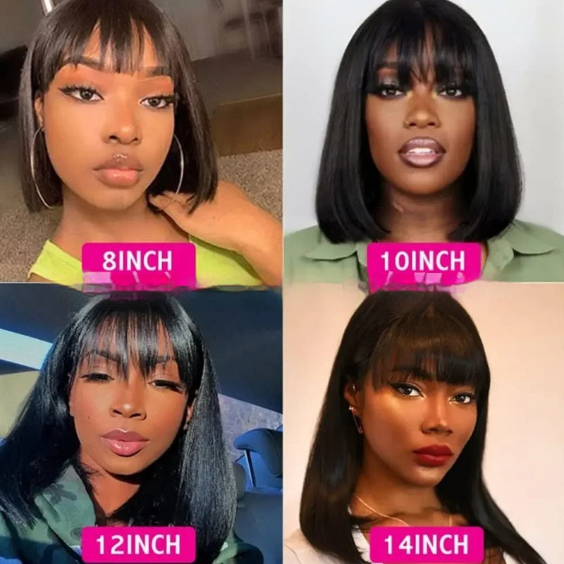 Bobo Real Human Hair Front Lace Wig