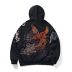 Mens Loose Fit Polyester Embroidered Chinese Style Jacket