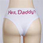 Letter Print Sexy Briefs Sexy Panties