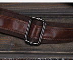 Leather Shoulder Bag Casual Waxed Cowhide Men