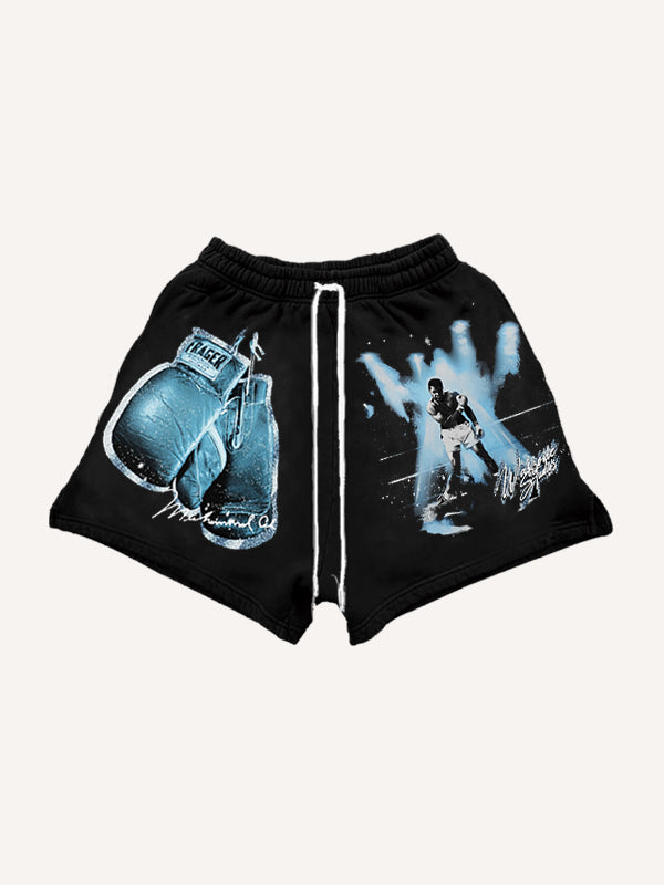 Mens Printed Sweatshirt Casual Pullover Hoodie
