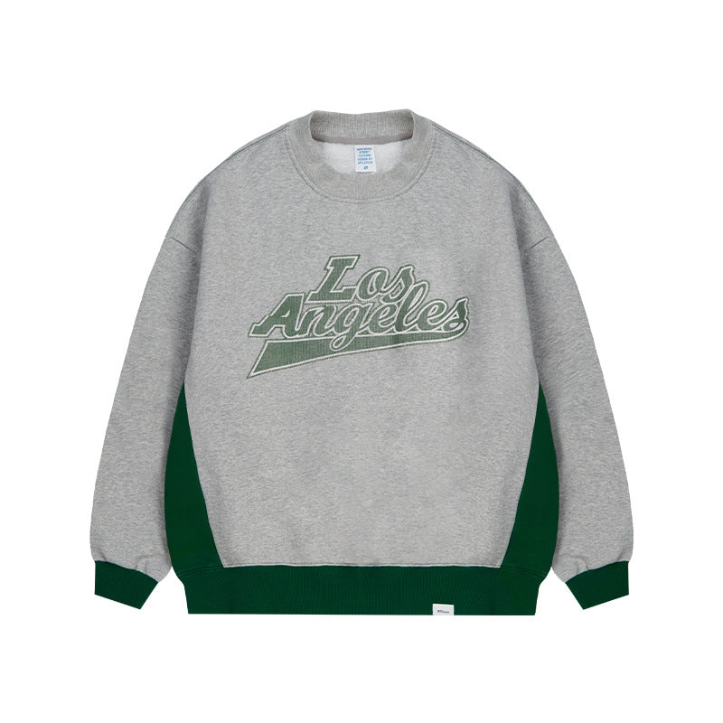 Men's Contrast Embroidered Printed Sweater