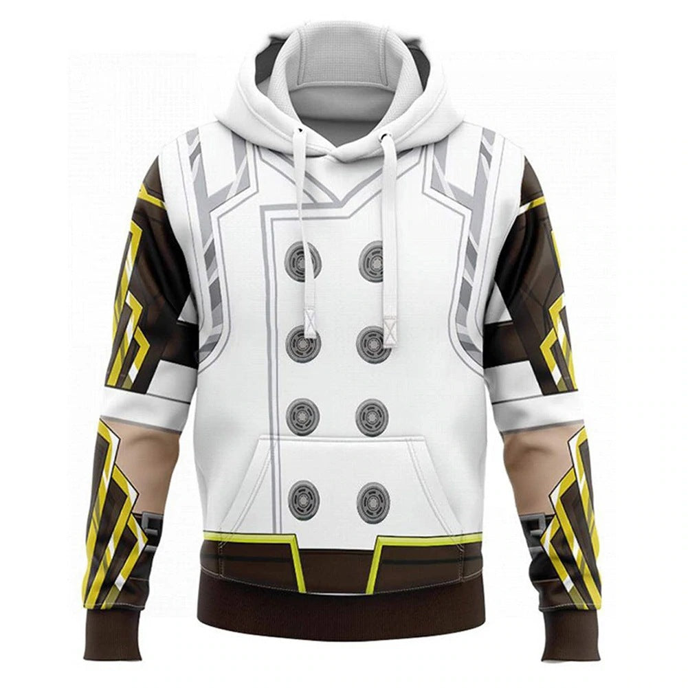 Men's And Women's Fashion Digital Print Hooded Sweatshirt