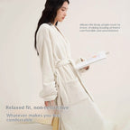 Couples Bathrobes Embroidered Coral Fleece Nightgowns