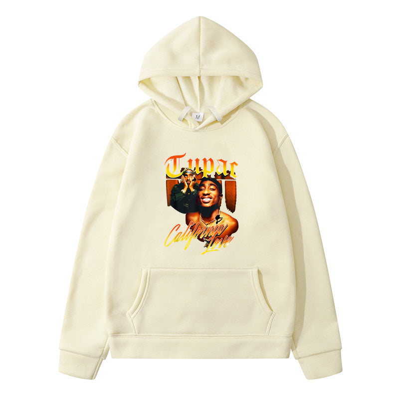 Printing Loose Men's And Women's Fleece Hooded Sweater