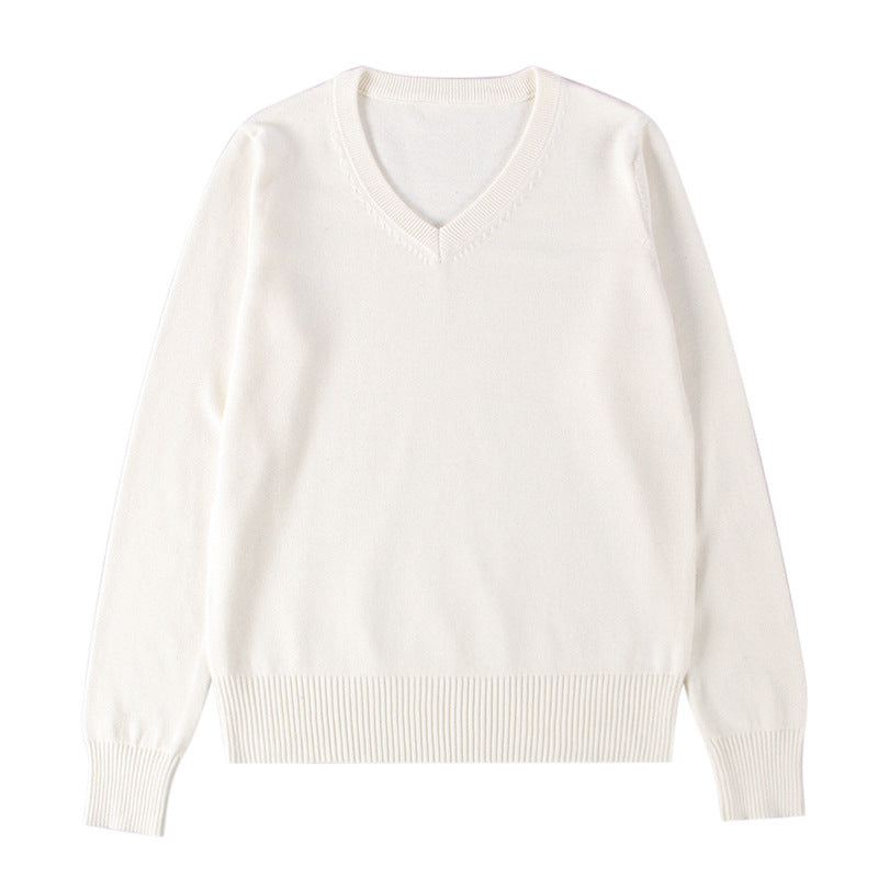 School-supplied Dark Gray Long-sleeve Knit Top