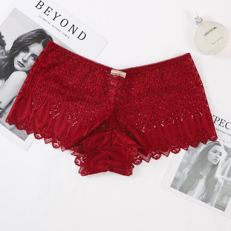 Sexy Mid Waist Hot Sale Lace Women's Panties