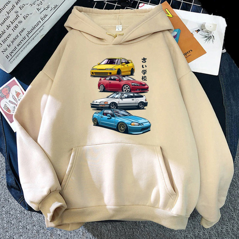 Anime Initial D Hoodie JDM Mix Civic CRX Integra Gedruck T Ho