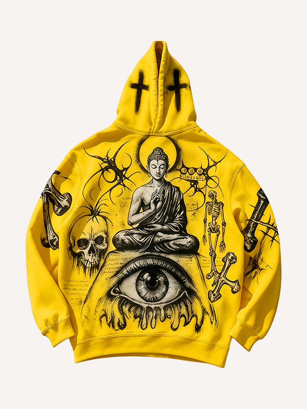 Fashion Casual Printed Polyester Sweater